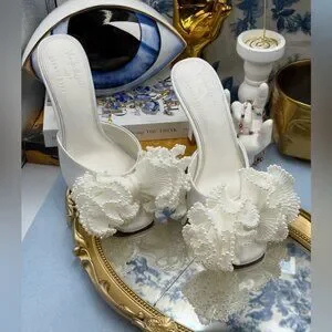 white christmas dresses Loeffler Randall Natalia Pearl Platform Bow Heel
